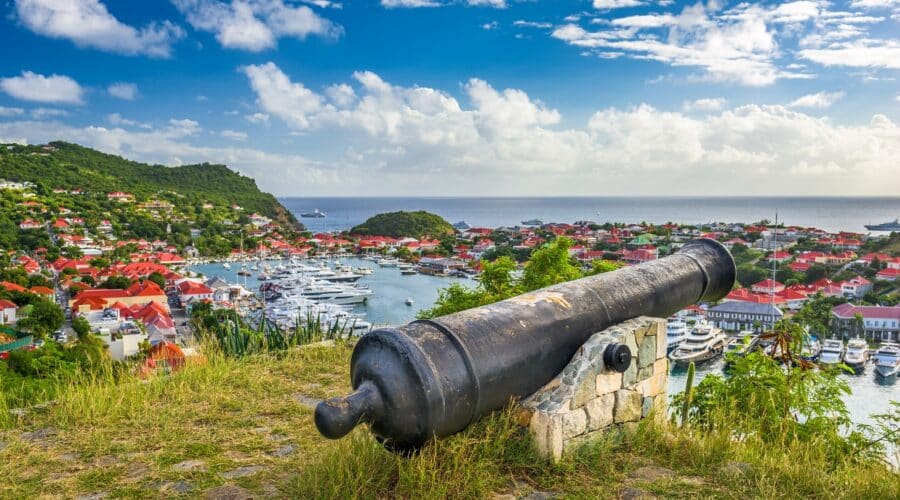 Une vue dégagée sur saint barthélemy