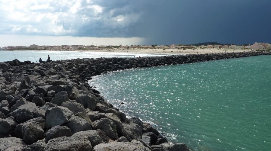 Le littoral sur le cap d'agde