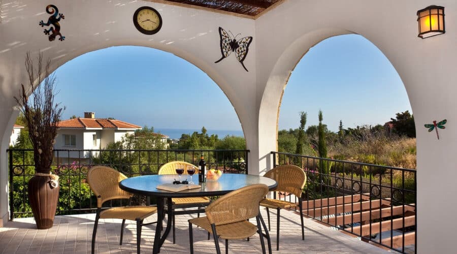 le balcon d'une location estivale en espagne