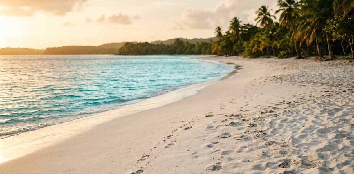 plage de Martinique en fin de journée