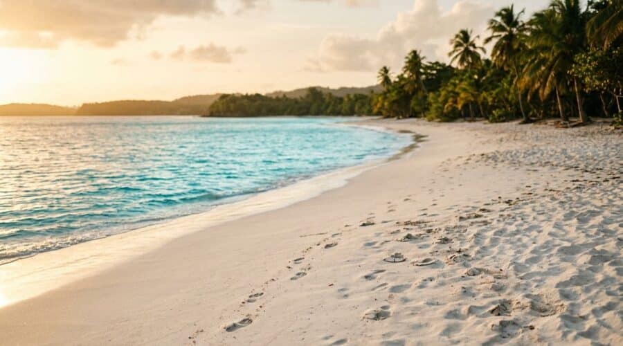 plage de Martinique en fin de journée